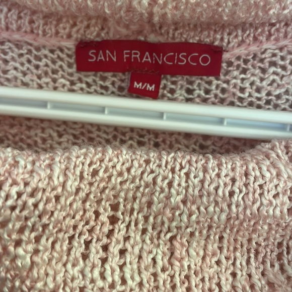 San Francisco Blush Pink Cowl Neck Sweater Size M NWOT - Picture 13 of 15